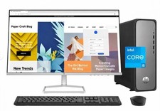 HP OmniDesk Slim Desktop Bundle i5-14400 4.7GHz 16GB DDR5 1TB SSD 27" Monitor