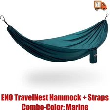 ENO TravelNest Hammock + Straps Combo-Color: Charcoal