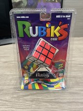 Vintage Rubik's Cube Puzzle w/ Display Stand 2002 Hasbro RUBIKS NEW SEALED