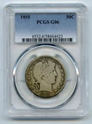 1915 Barber Silver Half Dollar 50c PCGS G06