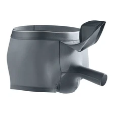 Ice silk Men's Boxer Shorts Detachable Scrotal Support Pouch Trunk Underwear