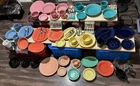 Huge Lot Fiestaware Sets Misc Pieces Multiple Colors 74 Total Piet