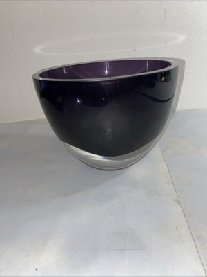 Badash Penelope Amethyst mundgeblasene Kunstglasschale