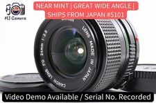  NEAR MINT Canon New FD nFD 24mm f/2.8 Wide Angle MF Prime Lens Japan