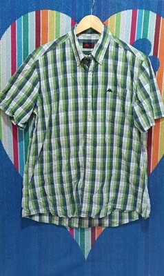 Herren Hemd Kariert Kurzarm Robe von Kappa Baumwolle Mehrfarbig...