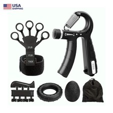 5PCS Hand Finger Grip Strengthener Set Finger Trainer Arm Strength Exercise Kit