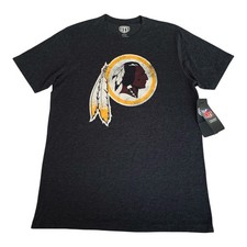 NWT Washington Redskins T-Shirt Adult S Charcoal NFL Commanders Crewneck Tee