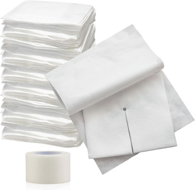 Split Drain Sponge Gauze 2X2 Sterile 6 Ply Pads [Pack of 70] Absorbent Precut 2''
