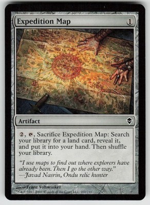 Expedition Map 201 Common Zendikar Magic: The Gathering Near Mint