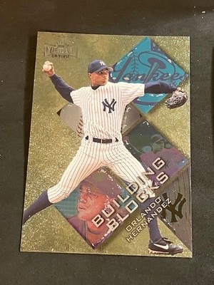 1999 Skybox Metal Universe #265 Building Blocks Orlando Hernandez RC ROOKIE CUBA
