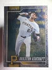 2026 Topps Braxton Ashcraft Pittsburgh Pirates #589 Rookie Card Sliver Foil. rookie card picture
