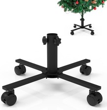 Christmas Tree Stand with Swivel Caster Wheels for 3-5ft. Artificial Tree Bas...