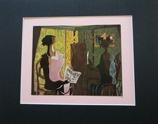 Georges Braque  "Still Life The Duo"(Le Duo) Plate 94  Matted offset Print 1956