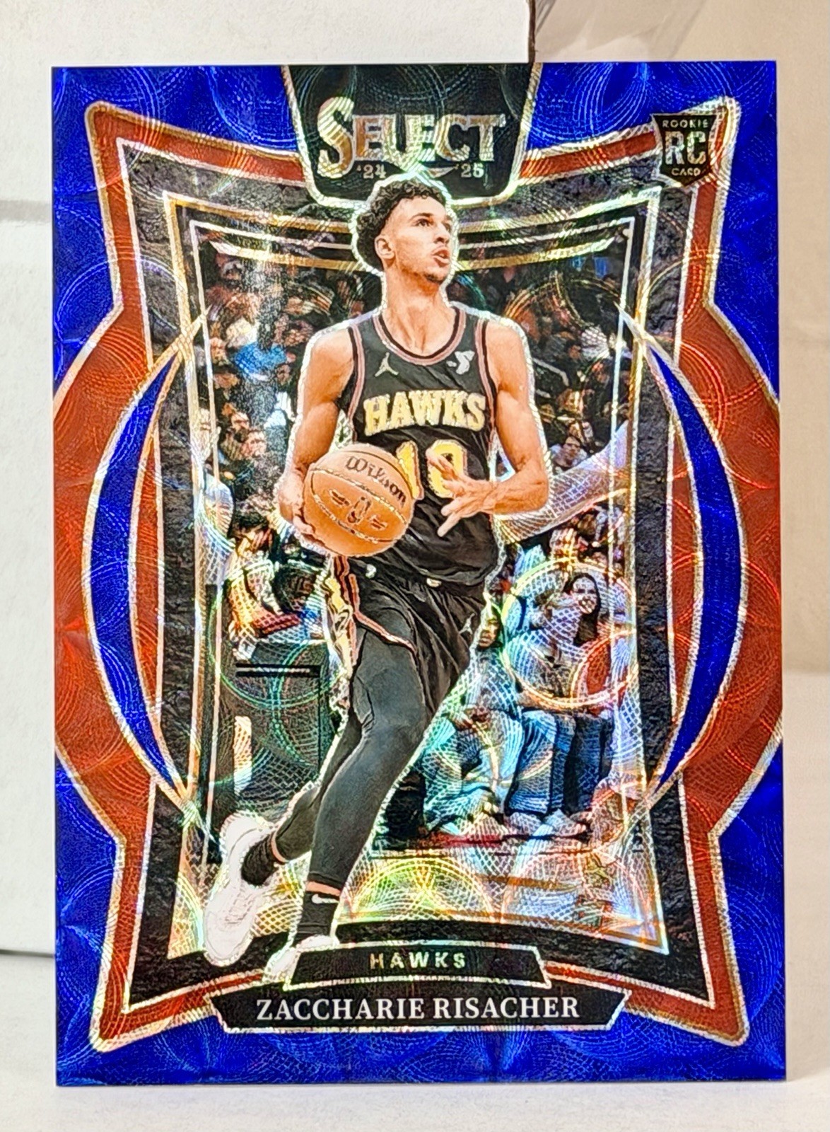 2024-25 Panini Select Zaccharie Risacher #86 Concourse Blue Scope Prizm /249 RC