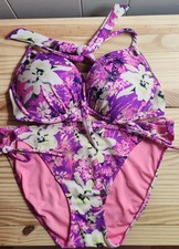 Victoria's Secret Bombshell Push Up Bikini Top  Bottoms Floral Swim Multi