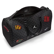 Jordan 23 Monogram Medium Duffel Bag (25L) MM9157-023 Black with Strap BRAND NEW