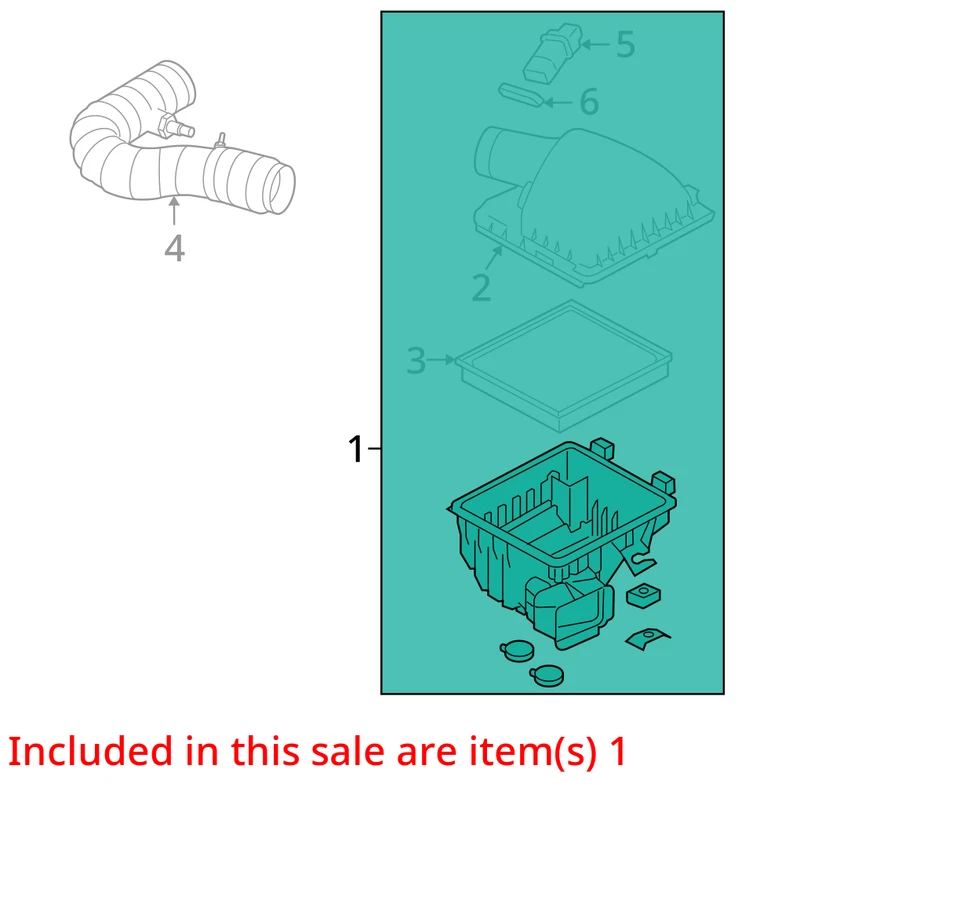 Tubo de mangueira de duto de admissão para limpador de ar Ford Mustang 2005-2010 XO3LF - Imagem 2 de 3