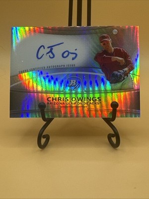 2010 Bowman Platinum Autograph Refractor Chris Owings #BPA-CO Diamondbacks Auto