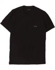 HUGO BOSS Mens T-Shirt Top Small Black Cotton DH13