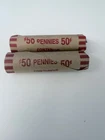 1920-1958 Lincoln Wheat Rolls, Average Circulated - (100ct), Random Years+Mints