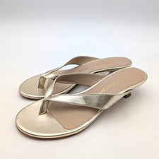 Stuart Weitzman Rio Women's Kitten Heel Sandals Light Gold Size US5B EU35.5