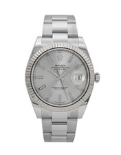 Rolex Datejust 41 / Quadrante a bastone argento / 2020 / 126334