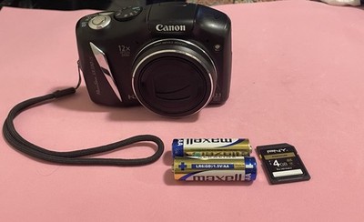 Canon PowerShot SX130 IS Digital Camera - Black PC1562 / W SD CARD