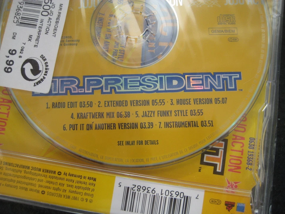 Maxi-CD  MR. PRESIDENT  JoJo Action  NEU & OVP  7 Tracks - Bild 3 von 3