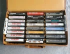 Huge Cassette Tape Lot 27 Classic Pop Rock Metal Popular Artists With Suitcase