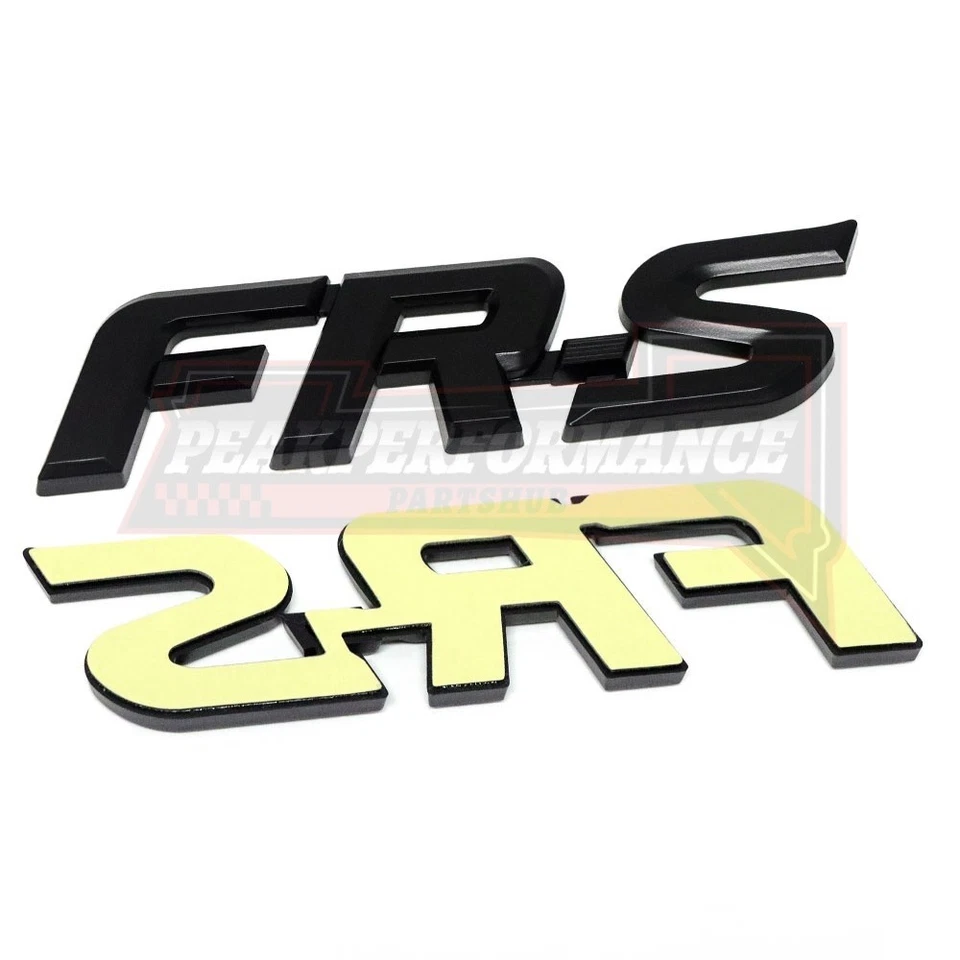 Front Rear Side Emblem For FR-S Scion FRS Matte Nameplate 2012 - 2014 2015 2016 Foto 3 de 4