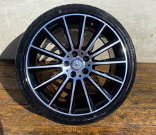 Mercedes C Class Single Alloy Wheel 19" Inch 8.5J W205 2014-2021 Silver/Black
