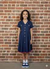 Only Little Once Military Inspired Girl's Dress Size 16