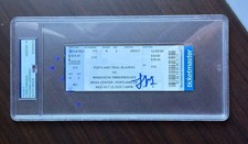 SIGNED Yang Hansen NBA Debut Ticket Stub 10/22/25 Blazers Rookie PSA 10 AUTO