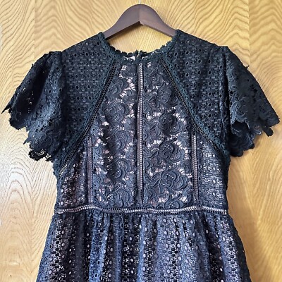 chinese dress ladies Few Moda Bardot Crochet Lace Dress – Royaltique main image 0