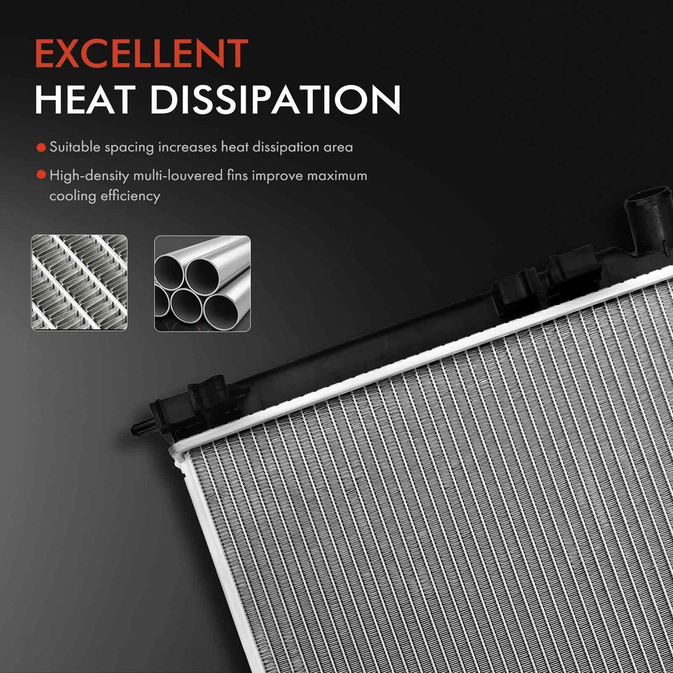 Radiador sin enfriador de aceite para Mitsubishi Outlander Sport 2014-2017 L4 2,0 L 2,4 L Foto 3 de 4