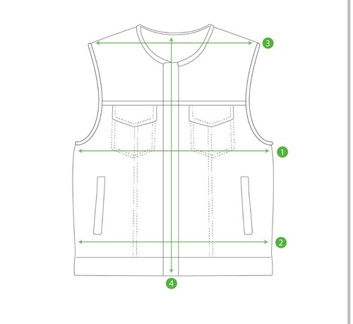 Men’s Biker Vest Hunt Club Leather Diamond Quilted Motorcycle Denim Style Vest - Picture 3 of 4