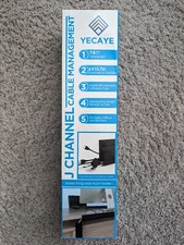 Cable Management Yecaye 7.8’ J Channel Cable Raceway Cable Management Under Desk