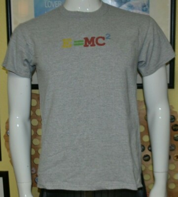E=MC2 Mass Energy Equivalence Physics T Shirt Youth XL Albert Einstein Nerd Nice