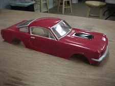 1/24 slotcar 1/24 scale Mustang clear body