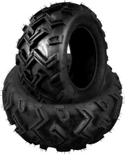 Pair 25x10-12 ATV Tires 25x10x12 Heavy Duty 6Ply UTV Replacement Tyres