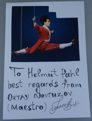 Autograph Russian Circus Variety Oktay Novruzov (108520)