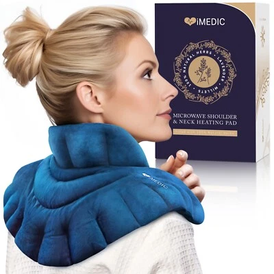 IMEDIC Microwave Neck Warmer Shoulder Wrap Heated Pain Relief Hot Cold Wheat Bag Heat