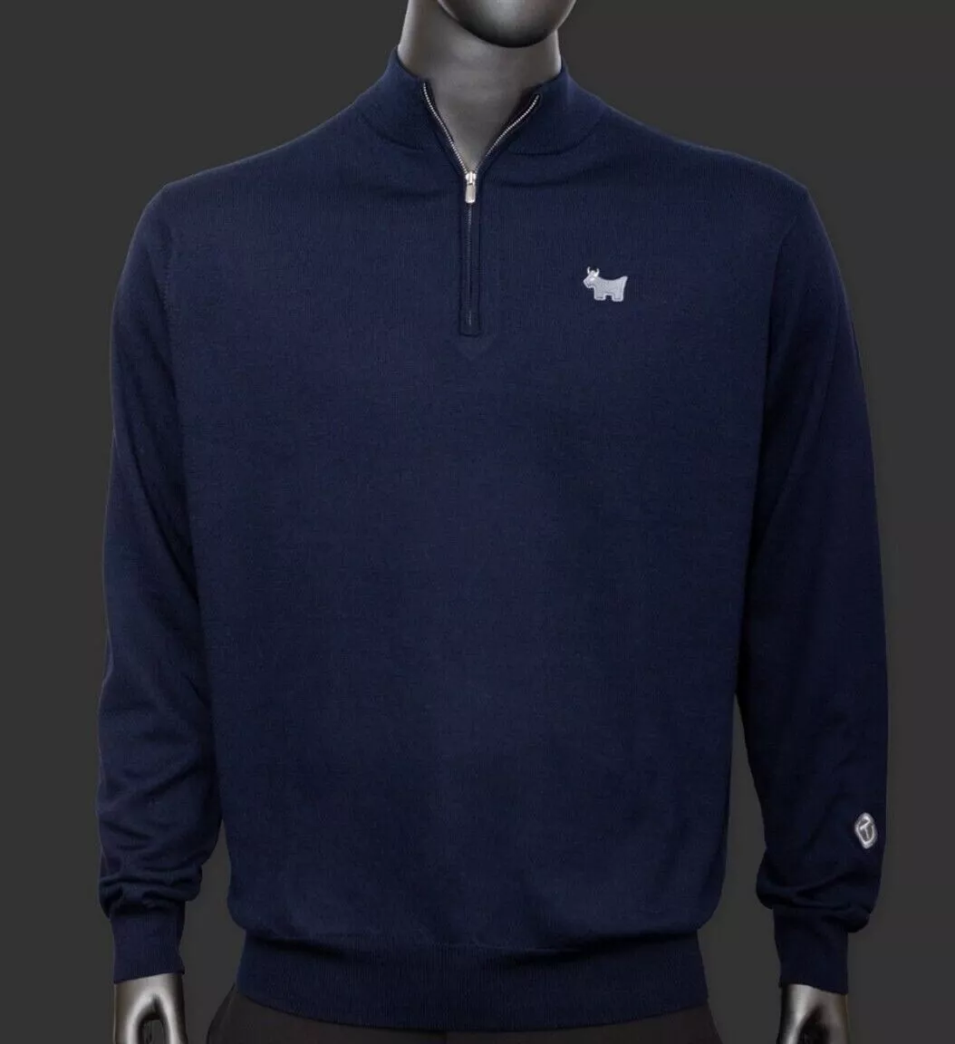 NEW Scotty Cameron Merino Sweater Autumn Crest Qtr Zip Scotty