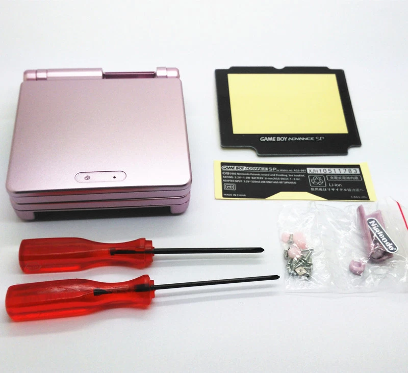 New Pink Shell Housing For Nintendo Gameboy Advance SP GBA SP Console - Image 2 of 4