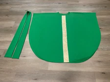 GREEN VESTMENT WITH GOLD PANEL + STOLE
