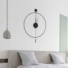 Minimalist Wall Clock Round Home Clock Silent Large Modern Art Decor Home 23.6''