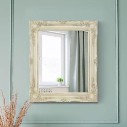 Large Mirror Ivory Ornate Vintage Design Big Wall 26 X 22 66cm X 56cm - Picture 7 of 7