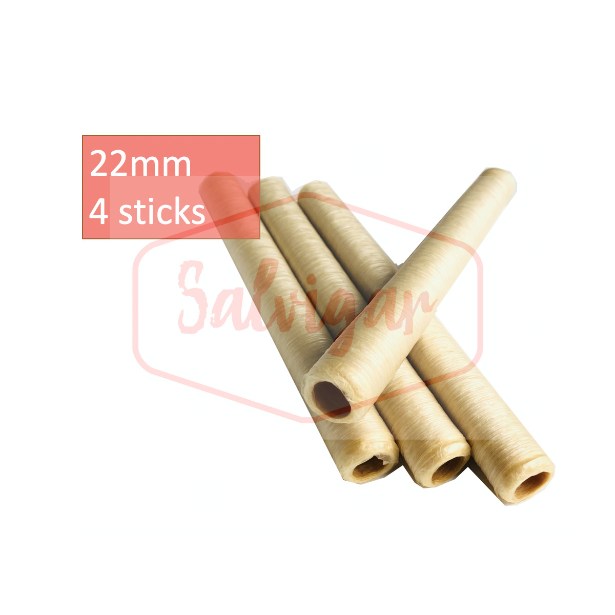 Collagen Casings Dry 22mm / 50ft for stuffing 50 Lb 180 sausages 4 sticks