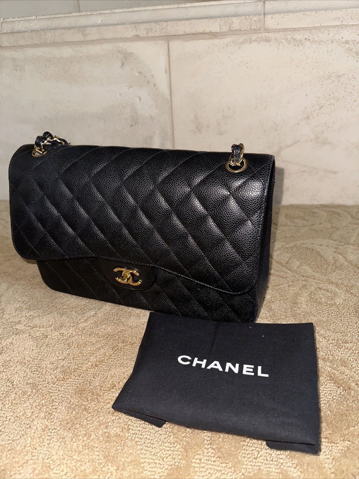 100% AUTHENTIC CHANEL CLASSIC Large DOUBLE FLAP w… - image 2