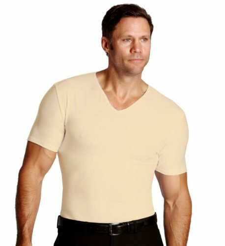 V-Neck Firming Compression Shirt (Nude 